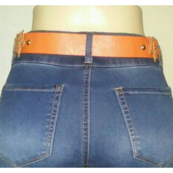 Orange Studded Flower Belt - Picture 2 of 2